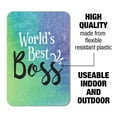 thumbnail image 2 of World's Best Boss Home Business Office Sign - Plastic - 6" x 9" (15.3cm x 22.9cm), 2 of 6