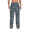 thumbnail image 3 of Xecao Daisy Floral B Men's Straight Lounge Pajama Pants: The Ultimate in Comfortable Sleepwear, 3 of 9