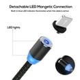 thumbnail image 2 of TOPK 6ft USB A to USB C Magnetic Charging Cable [3Pack] with LED Compatible Android Device Adapter Black, 2 of 7