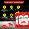 thumbnail image 2 of Halva Sugar-Free Soft Licorice Strawberry Flavored, 3 Oz Bag(PACK OF 8), 2 of 4