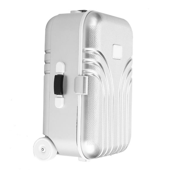 Linda Maleta Con Ruedas De Plástico, Mini Caja De Equipaje Para Niños, Juguete Infantil Plateado Rosa