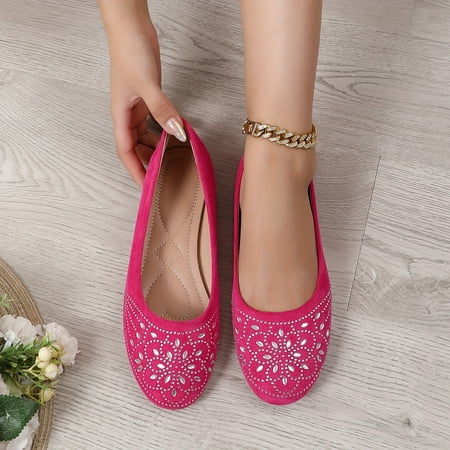 

Lightweight Slip On Flats Women s Comfy Breathable Knitted Flat Shoes