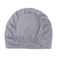 thumbnail image 4 of Summer Lightweight Cotton , Breathable Thin Sleep Hats, Skull Caps for Running Cycling Hiking Fishing Light Gray, 4 of 4