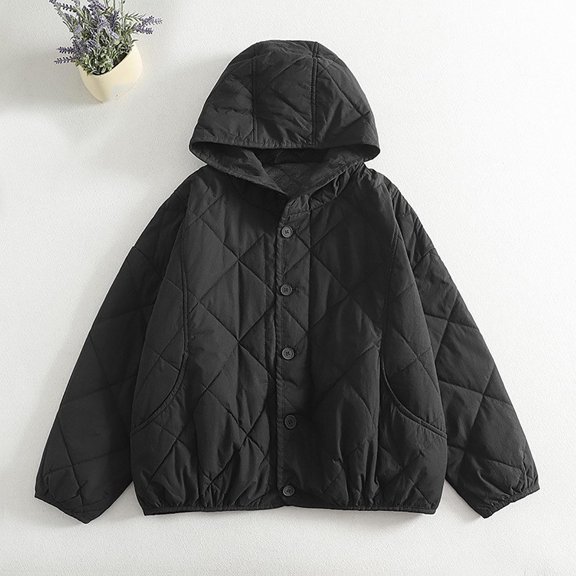 AUNVITO Women's Warm Hooded Casual Jacket Long Sleeve Cozy Outerwear for Outdoor Activities