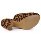 thumbnail image 5 of Sandalias de Tacón Grueso con plataforma de punta abierta Allegra K Leopardo 38, 5 of 7