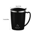 thumbnail image 2 of Billuyoard Taza de café Tapa a prueba de fugas Tamaño portátil Idea de regalo Múltiples opciones de color Tazas fáciles de limpiar Juegos de servir café y té Negro, 2 of 6