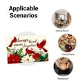 thumbnail image 5 of JOOCAR Always Loved Never Forgotten Cardinal and Poinsettia Linen Table Mats Set of 4 for Home Kitchen Table Decor 12x18 inch, 5 of 5