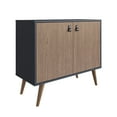 thumbnail image 6 of Manhattan Comfort Amber 1-Shelf Engineered Wood Accent Cabinet in Blue/Natural, 6 of 10