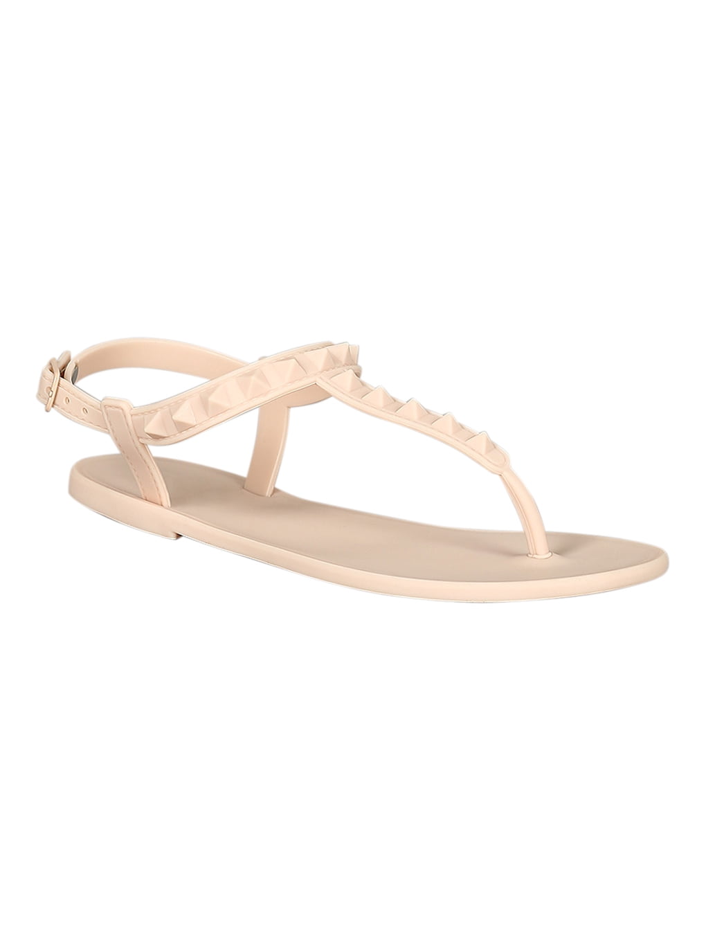 studded jelly strap sandals