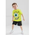thumbnail image 2 of Disney Pixar Monsters Inc. Mike Big Boys T-Shirt and Mesh Shorts Outfit Set Toddler to Big Kid, 2 of 5