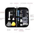 thumbnail image 2 of Juego de herramientas para pasadores y barras de resorte con estuche de transporte para uso profesional Kit completo de reparación de relojes, 2 of 7