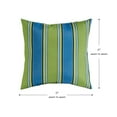 thumbnail image 6 of Greendale Home Fashions 17'' x 17'' Reversible Outdoor Throw Pillow, Set of 2, Cayman Stripe, 6 of 6