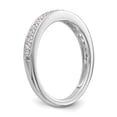 thumbnail image 6 of 14K White Gold Ring Band Wedding Rounded Diamond Round, Size 8, 6 of 7