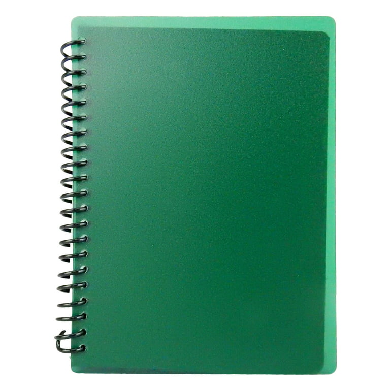 Spiral Notebook, Wire Bound Notebook with Plastic cover, 80 Lined  Double-Sided Sheets, Spiral Bound Hardcover Notebooks, for Journaling,  Class Work, Projects - Lot of 3. 