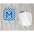 thumbnail image 4 of Letter M Chevron Blue and White Compact Mirror CJ1056-MSCM, 4 of 4