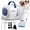 Blue, variant on Oneisall LM6 15000Pa Dog Grooming Vacuum for Shedding 99% Pet Hair, 9-in-1 400W Dog Grooming Kit with 2L Dust Cup & Grooming Tools, Pet Hair Vacuum Cleaners for Home, Orange