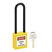 Uxcell Lockout Tagout Padlock Shackle Nylon Yellow 1pcs