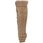 Ekena Millwork 8 1/4"W x 4 3/4"D x 35"H Extra Large Farmingdale Acanthus Pilaster Corbel, Maple