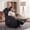 PU Black, variant on Lacoo PU Leather Swivel Rocker Recliner with Massage for Living Room Small Spaces Lounge Recliner Chair with Side Pockets for Adults,PU Black