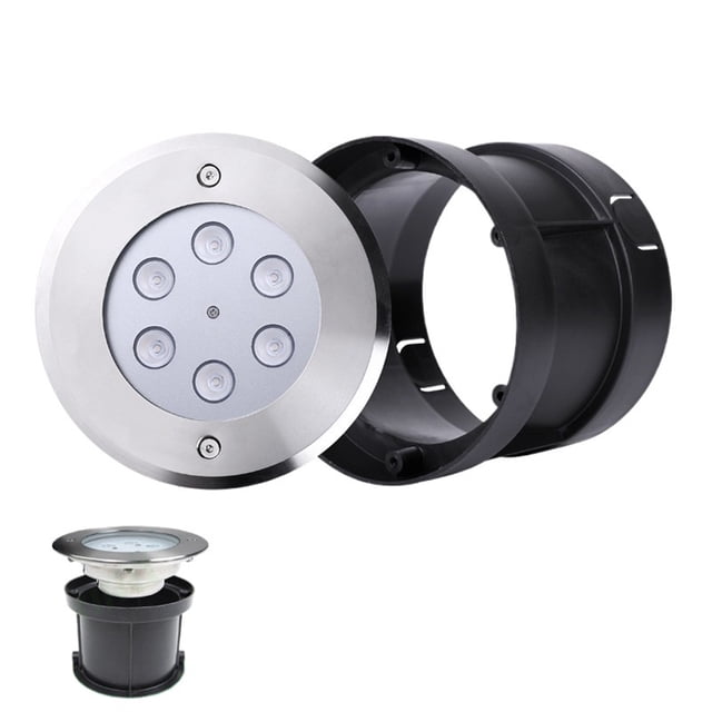 Lumière de Projection sous-Marine LED Encastrée pour Piscine Lumière Extérieure Enterrée IP68 Grade 12V Étanche Acier Inoxydable
