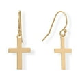 thumbnail image 1 of Precious Stars 14/20 Gold Filled Cross French Wire Earrings, 1 of 2