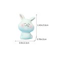 thumbnail image 3 of Blue Resin Rabbit Garden Ornament - Hand-Painted Outdoor Decor for Easter & Spring, 3 of 6