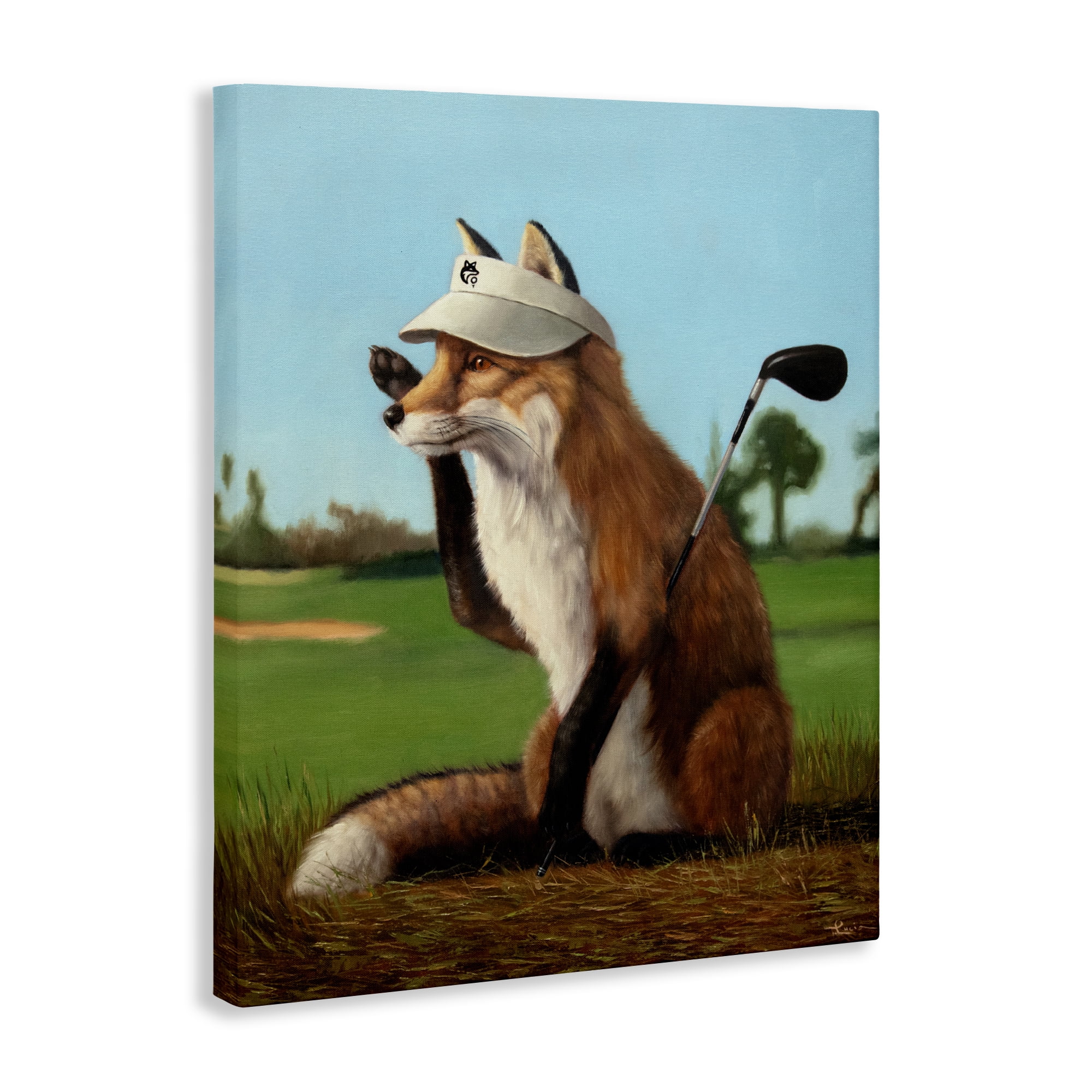 Stupell Industries Fox Drive Golfer Canvas Wall Art, design by Lucia Heffernan