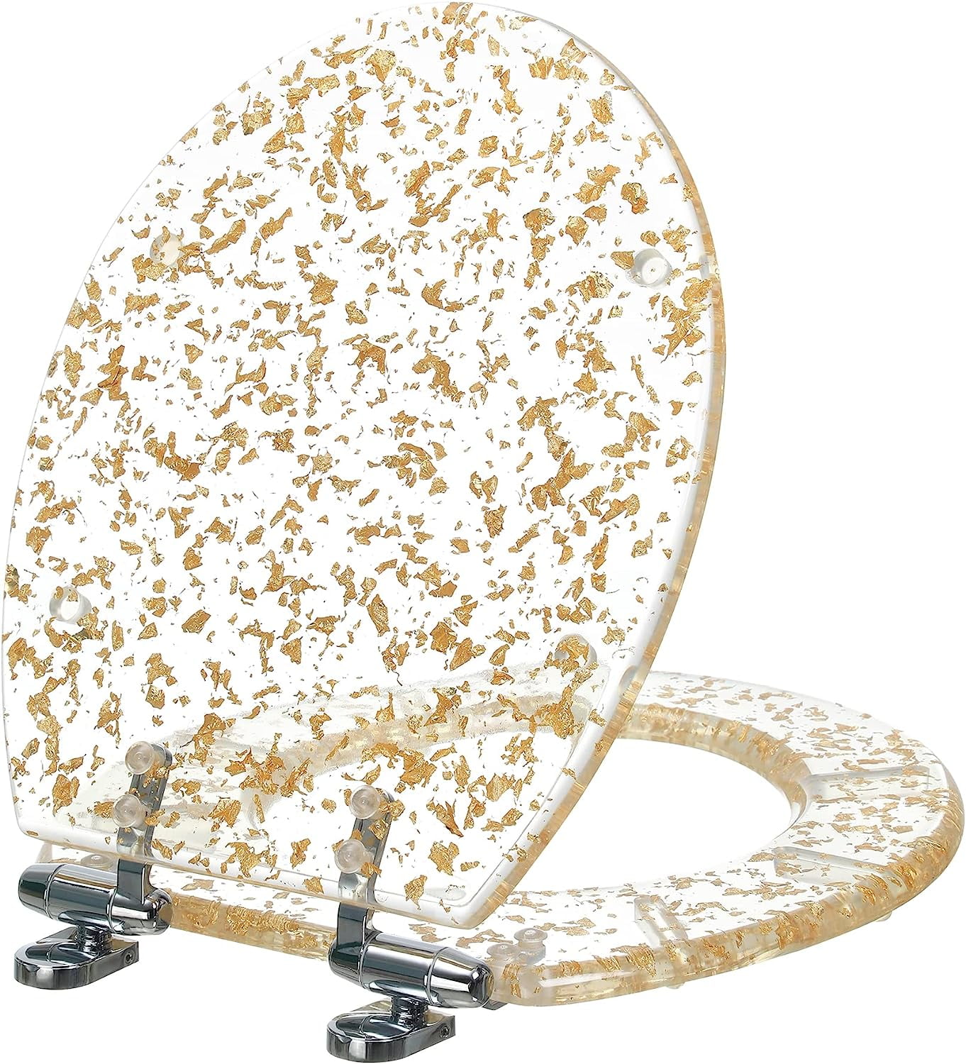 Resin Toilet Seat Round Soft Close Quick Release Heavy Duty Toilet