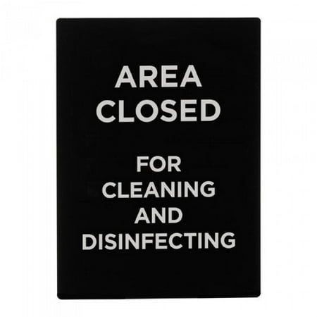 

Winco SGN-807 Area Closed for Cleaning and Disinfecting Stanchion Sign