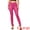 Hot Pink, variant on Women High Waist Stretch Legging Faux Leather Pants Small Hot Pink