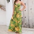 thumbnail image 4 of SMihono Robe Maxi Bohème d'Été pour Femmes Grande Taille Mode Bohème Robe à Bretelles avec Grande Robe de Vacances Robe de Plage, 4 of 7