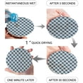 thumbnail image 2 of FMSHPON Moroccan Blue Gray Geometric Lattice Set of 6 Round Coaster for Drinks, Absorbent Ceramic Stone Coasters Cup Mat with Cork Base for Home Kitchen Room Coffee Table Bar Decor, 2 of 6