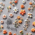 thumbnail image 3 of 5D Embossed Nail Art Stickers, 3D Floral Self-Adhesive Nail Decals, DIY Spring Nail Decoration for Women, 3 of 9