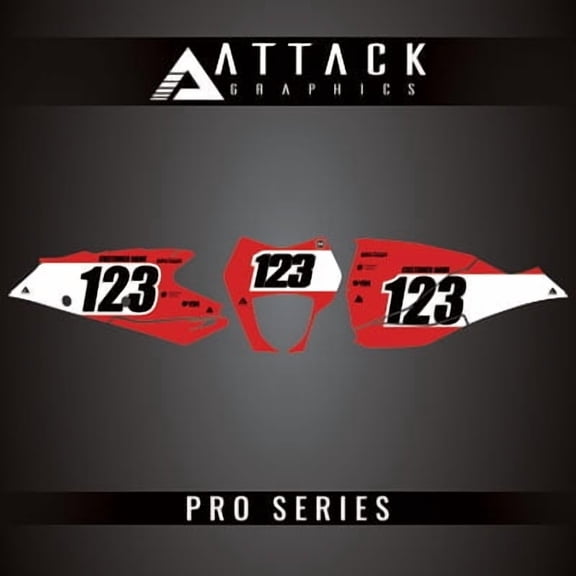 Attack Graphics Pro Series Number Plate Backgrounds for GASGAS EC 300 (Fuel Injected) 2022
