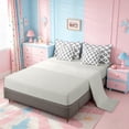 thumbnail image 3 of Erosebridal Football Sport Theme 7-Piece Twin Bedding Sets,Soccer Ball Games Bedding Comforter Set For Kids Girls,Reversible lightgray, 3 of 7