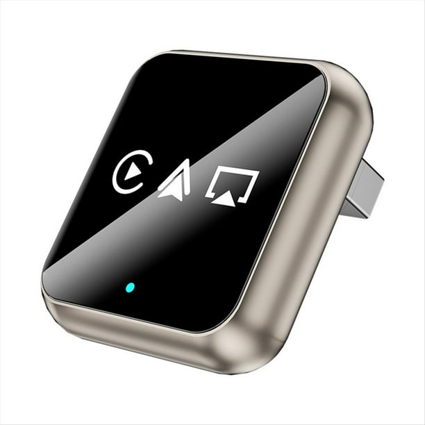 Adaptador Inalámbrico para Carplay con IA y Android Auto, Adaptador USB con Cable para Carplay A Inalámbrico.