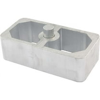 Allstar ALL56132 2.5" Wide x 5" Long x 2" High 9/16" Pin Diameter Extruded Aluminum Lowering Block