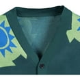 thumbnail image 4 of Anime Green Cardigan Kimono Sweater Women Men Knitted Jacket Coat, 4 of 6