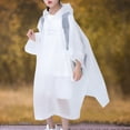 thumbnail image 3 of Ropa impermeable para exteriores Ponchos de lluvia reutilizables Capa de lluvia EVA para niños de 6 a 12 años, 3 of 8
