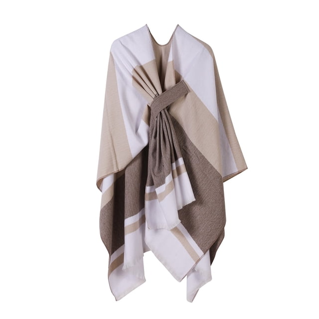 Châle d'Automne Hiver Chaud pour Femmes Cape Décorative Élégante Superposition Confortable Doux Léger