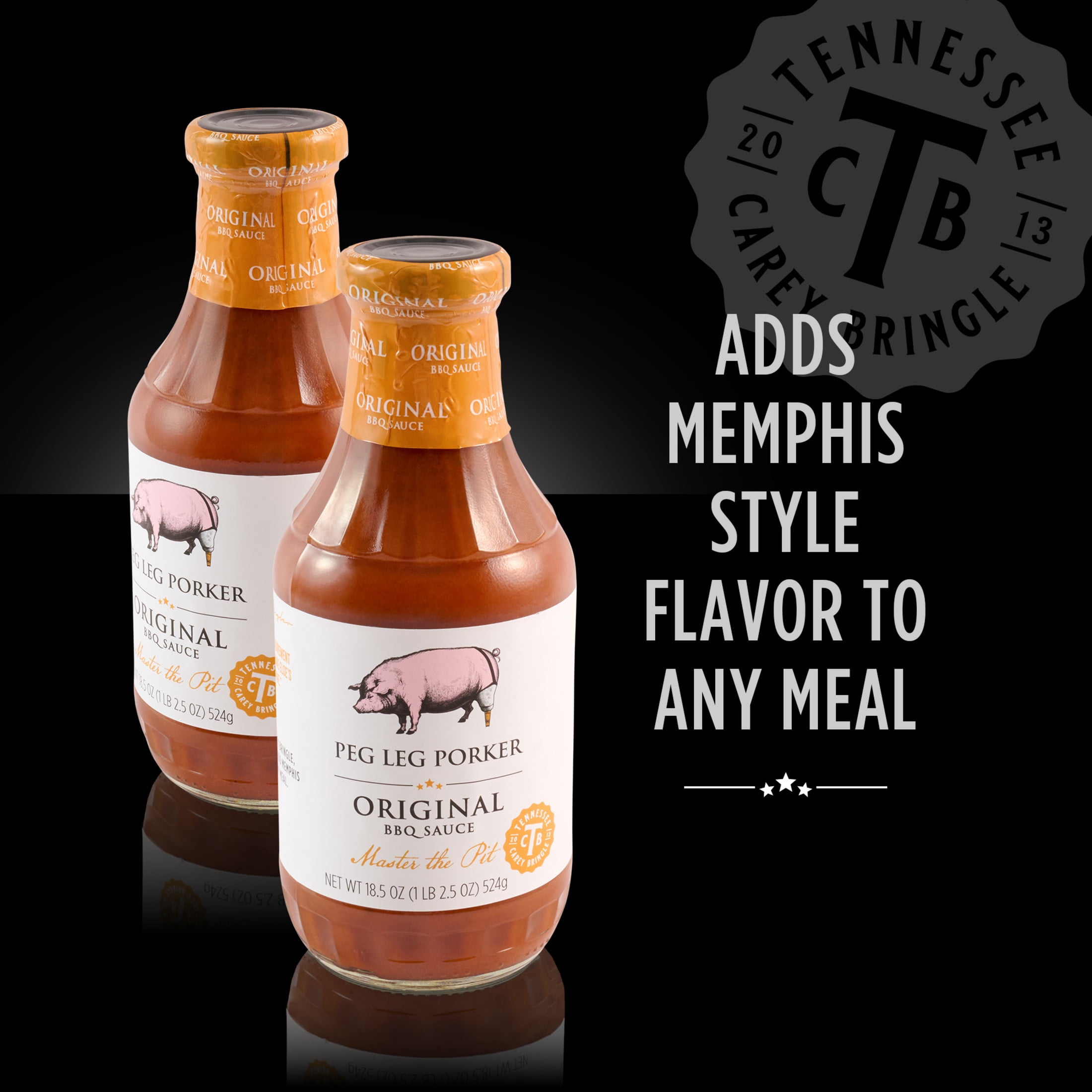 Peg Leg Porker Original BBQ Sauce, 18.5 oz Bottle