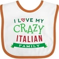 thumbnail image 3 of Inktastic Italian Family Heritage Boys or Girls Baby Bib, 3 of 4