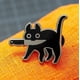 thumbnail image 3 of Pin de esmalte popular con forma de gato negro, 3 of 5