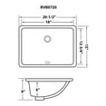 thumbnail image 6 of Ruvati RVB0720EG Krona 20-1/2" Rectangular Porcelain Undermount Bathroom Sink - Green, 6 of 7