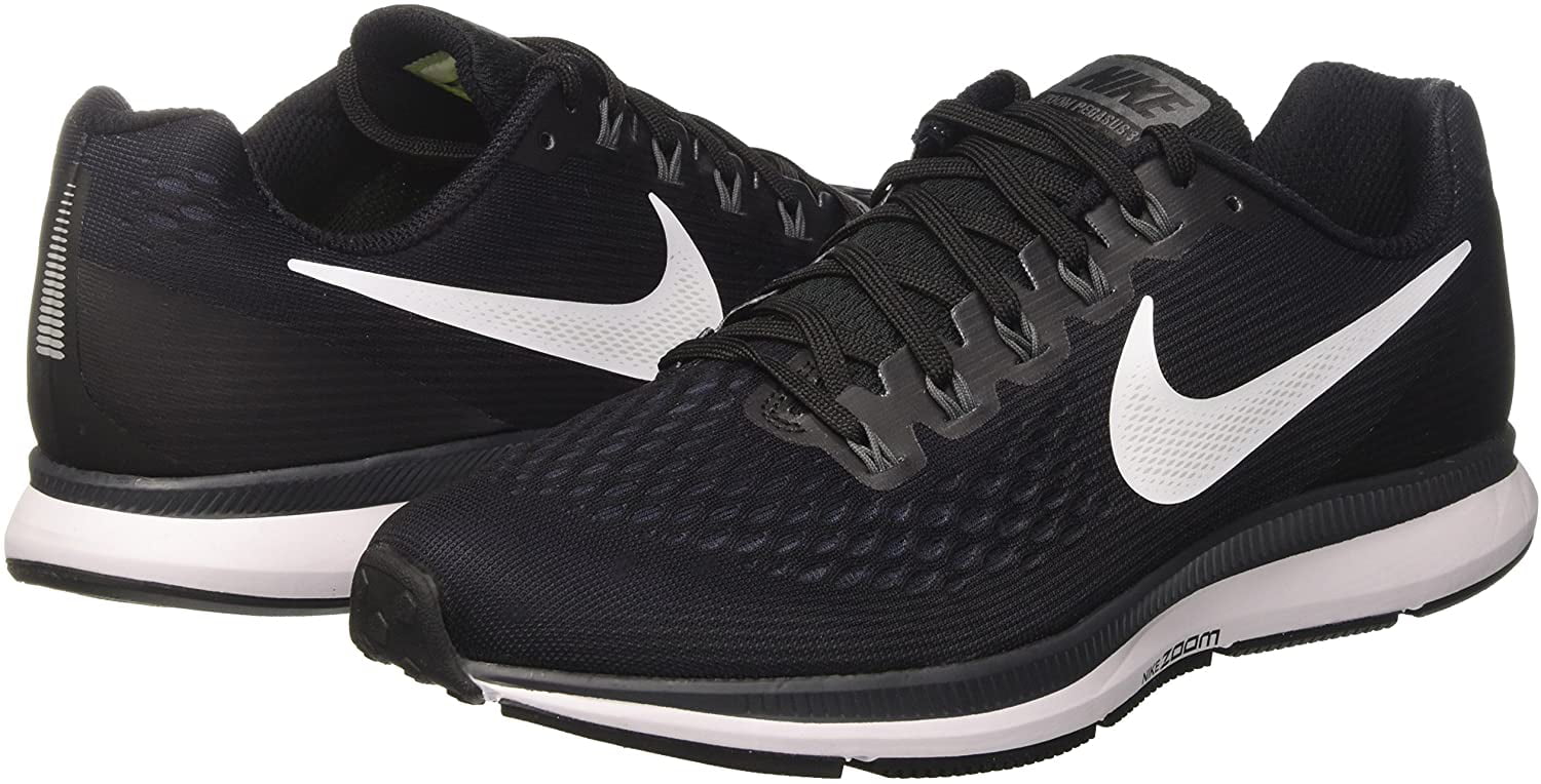 Nike Men's Air Zoom Pegasus 34 Black / White-Dark Grey Ankle-High Running Shoe - 11.5M -