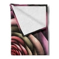 thumbnail image 2 of Spires Soft Flannel Fleece Throw Blanket, Rose Petals Curved Winds Around Fixed Center Point at Increasing Digital Design, Cozy Plush for Indoor and Outdoor Use, 60" x 80", Multicolor, by Ambesonne, 2 of 5