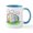 White/Blue Inside, variant on CafePress - Sleeping Easter Bunny Mug - 11 oz Ceramic Mug - Novelty Coffee Tea Cup