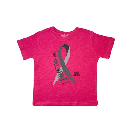 

Inktastic We Will Win Diabetes Awareness with Ribbon Gift Toddler Boy or Toddler Girl T-Shirt