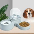 thumbnail image 4 of Dispensador de agua automático 2 en 1 Juego de cuencos para mascotas, cuenco de alimentación duradero y desmontable, botella de agua para perros-, 4 of 5