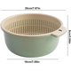 thumbnail image 2 of Colador de cocina 2 en 1, 2 piezas, colador de doble capa, juego de escurridor, cuencos, tamiz, cuenco redondo, colador de alimentos, cuenco de plástico para lavar frutas, 2 of 5
